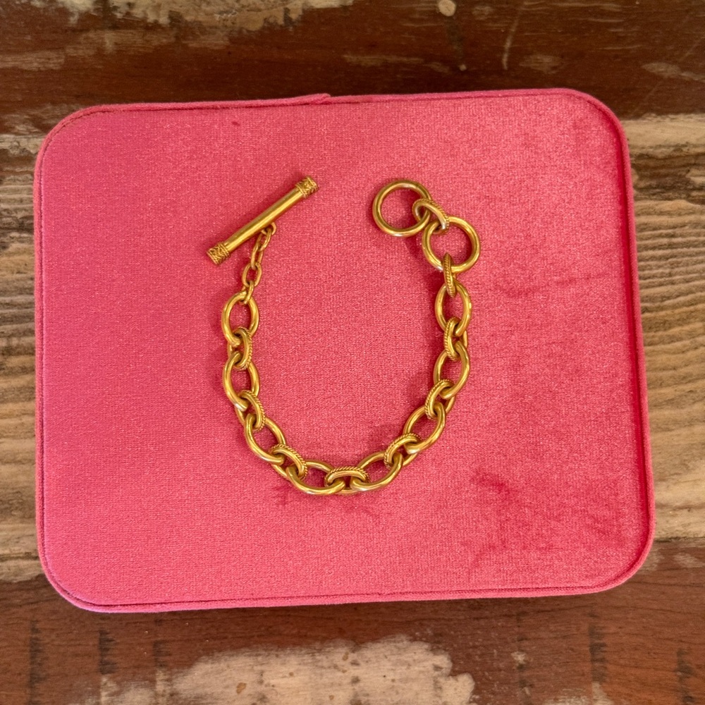 Julie Vos gold chain link bracelet